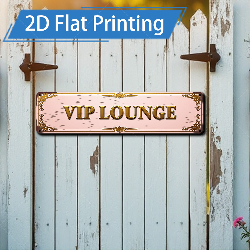 Home Bar Lounge - Insegna metallica 2D piatta, stile vintage,