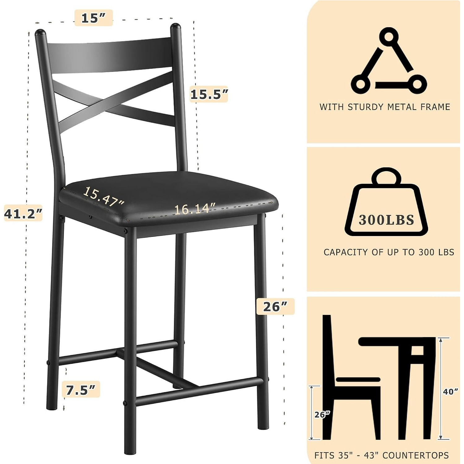 4 sgabelli da bar con schienal - Home Bar Lounge recensione e prezzo